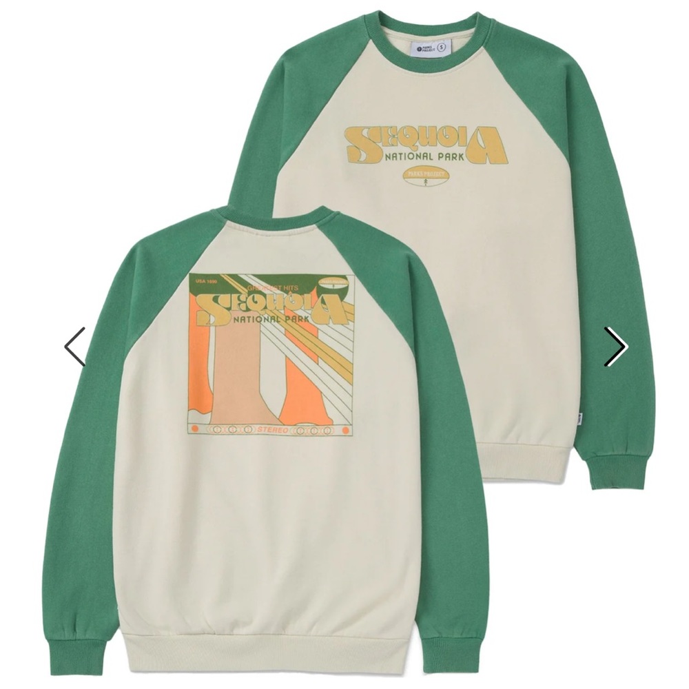 SOLD- Parks Project- Sequoia Greatest Hits Raglan Crew